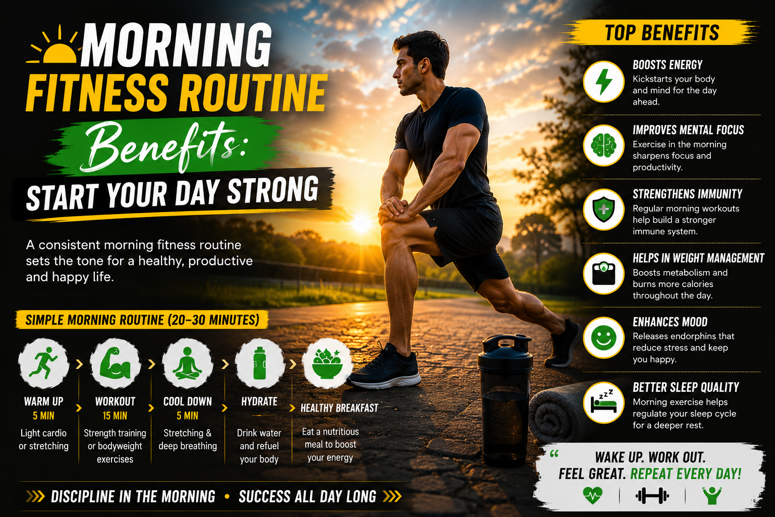 Morning Fitness Routine Benefits: Start Your Day Strong