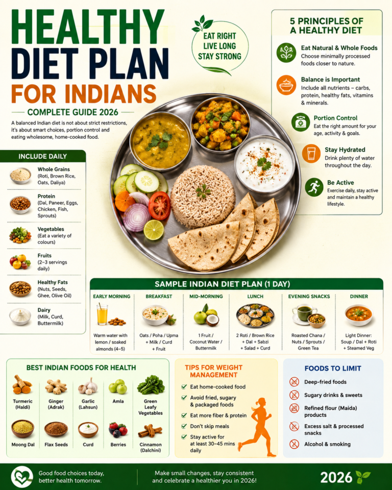 Healthy Diet Plan for Indians: Complete Guide 2026