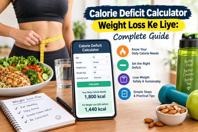 Calorie Deficit Calculator Weight Loss Ke Liye: Complete Guide