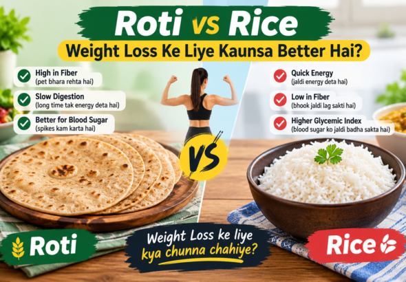 Roti vs Rice — Weight Loss Ke Liye Kaunsa Better Hai?