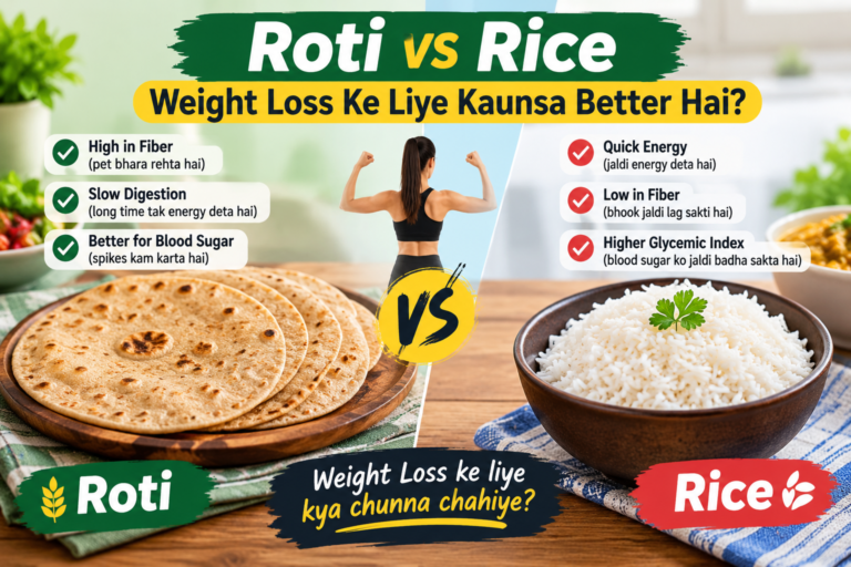 Roti vs Rice — Weight Loss Ke Liye Kaunsa Better Hai?